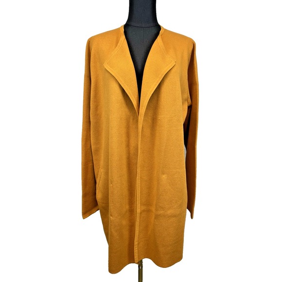 NWT J Crew Womens Cardigan Sweater Size XL Open Front Cotton Quiet Luxury Basic - Picture 1 of 8